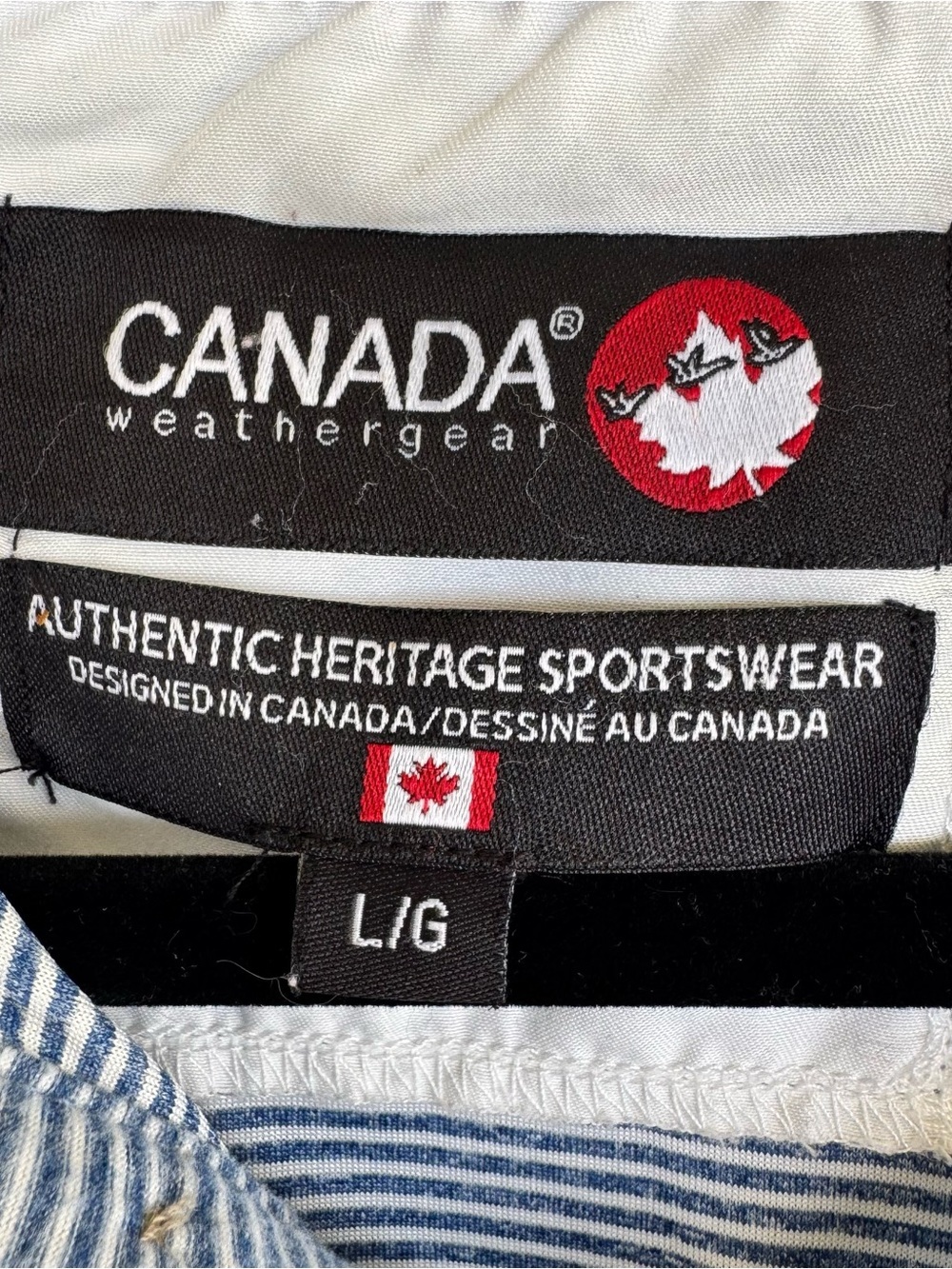 Canada Weather Gear Light Blue Striped Polo with Chest Pocket - Picture 2 of 6